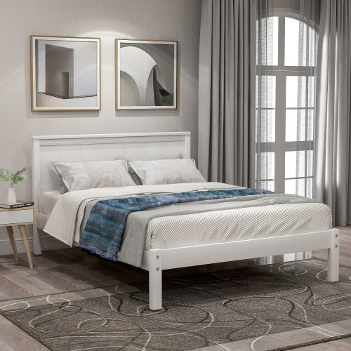 Twin Pine Platform Bed Frame White