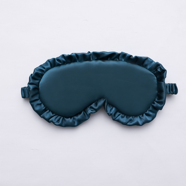 Silk Ruffle Sleep Eye Mask for Better Sleep (Multicolor)
