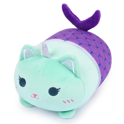 KOPHINYE Mermaid Cat Stuffed Animal8 inch Cute Cat Plush Mermaid Stuffed Animal Soft Cartoon Cat Plush Pillow Kawaii Plush Toy for Kids Girls Boys Birthday