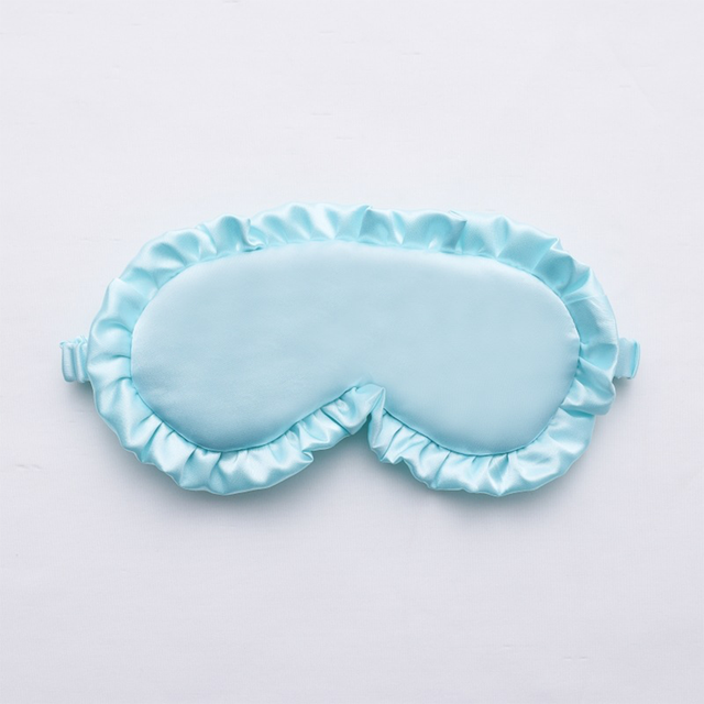 Silk Ruffle Sleep Eye Mask for Better Sleep (Multicolor)