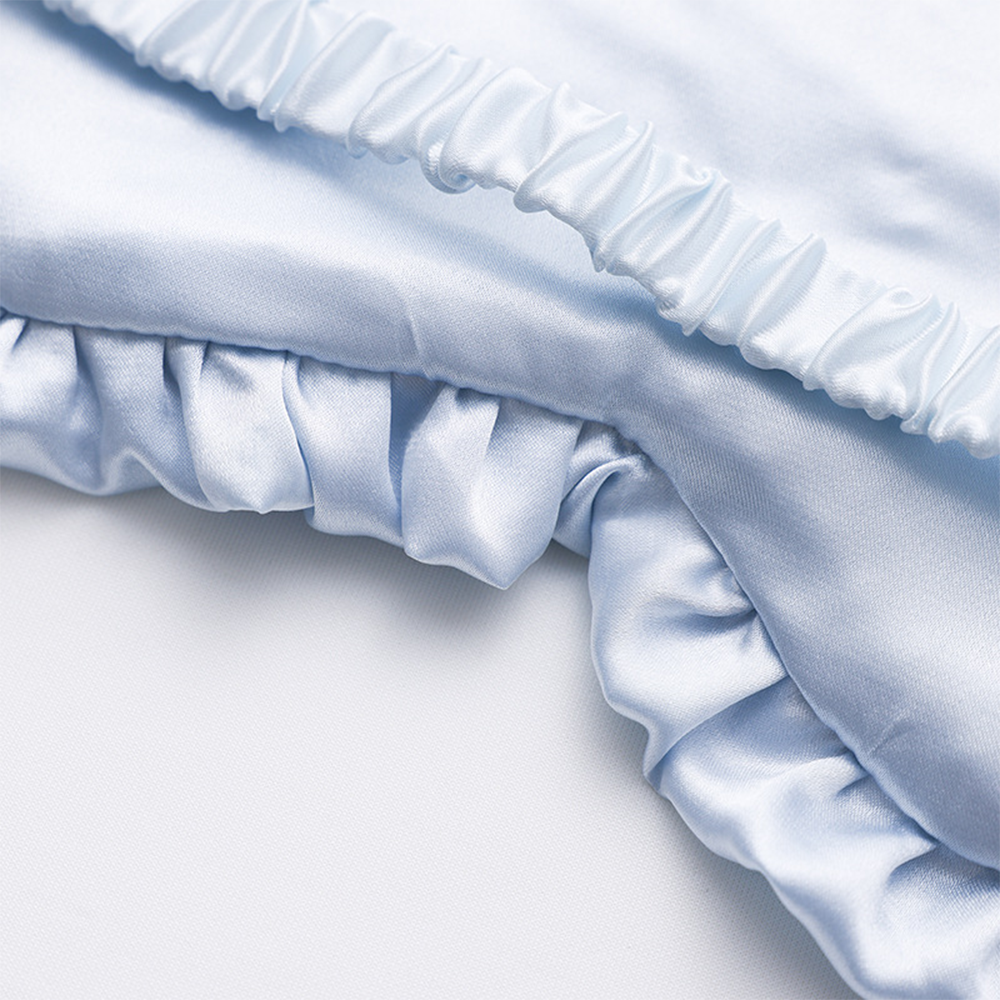 Silk Ruffle Sleep Eye Mask for Better Sleep (Multicolor)